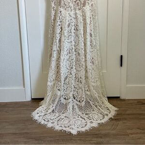 Lulus Flynn White Lace Maxi Dress
